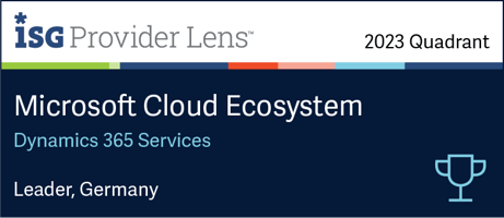 ISG Provider Lens - 2023 Quadrant - Microsoft Cloud Ecosystem - Dynamics 365 Services - Leader, Germany - DIGITALL
