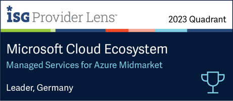 ISG Provider Lens - 2023 Quadrant - Microsoft Cloud Ecosystem - Managed Services for Azure Midmarket - Leader, Germany - DIGITALL