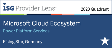ISG Provider Lens - 2023 Quadrant - Microsoft Cloud Ecosystem - Power Platform Services - Rising Star, Germany - DIGITALL