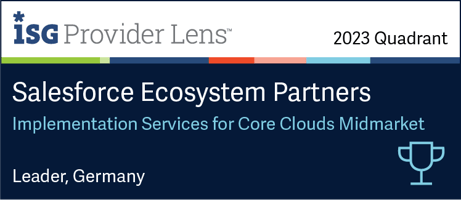 ISG Provider Lens 2023 - Salesforce Ecosystem Partners - Implementation Services for Core Clouds Midmarket - Leader, Germany - DIGITALL