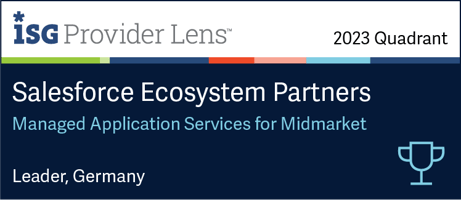 ISG Provider Lens 2023 - Salesforce Ecosystem Partners - Managed Application Services for Midmarket - Leader, Germany - DIGITALL
