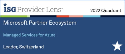 ISG Provider Lens - 2022 Quadrant - Microsoft Partner Ecosystem - Managed Services for Azure - Leader, Switzerland