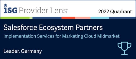 ISG Provider Lens 2022 Implementation Marketing Cloud Badge